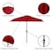 Pure Garden 9 Ft Semicircle Patio Umbrella, Red 50-145-R - alternate 2
